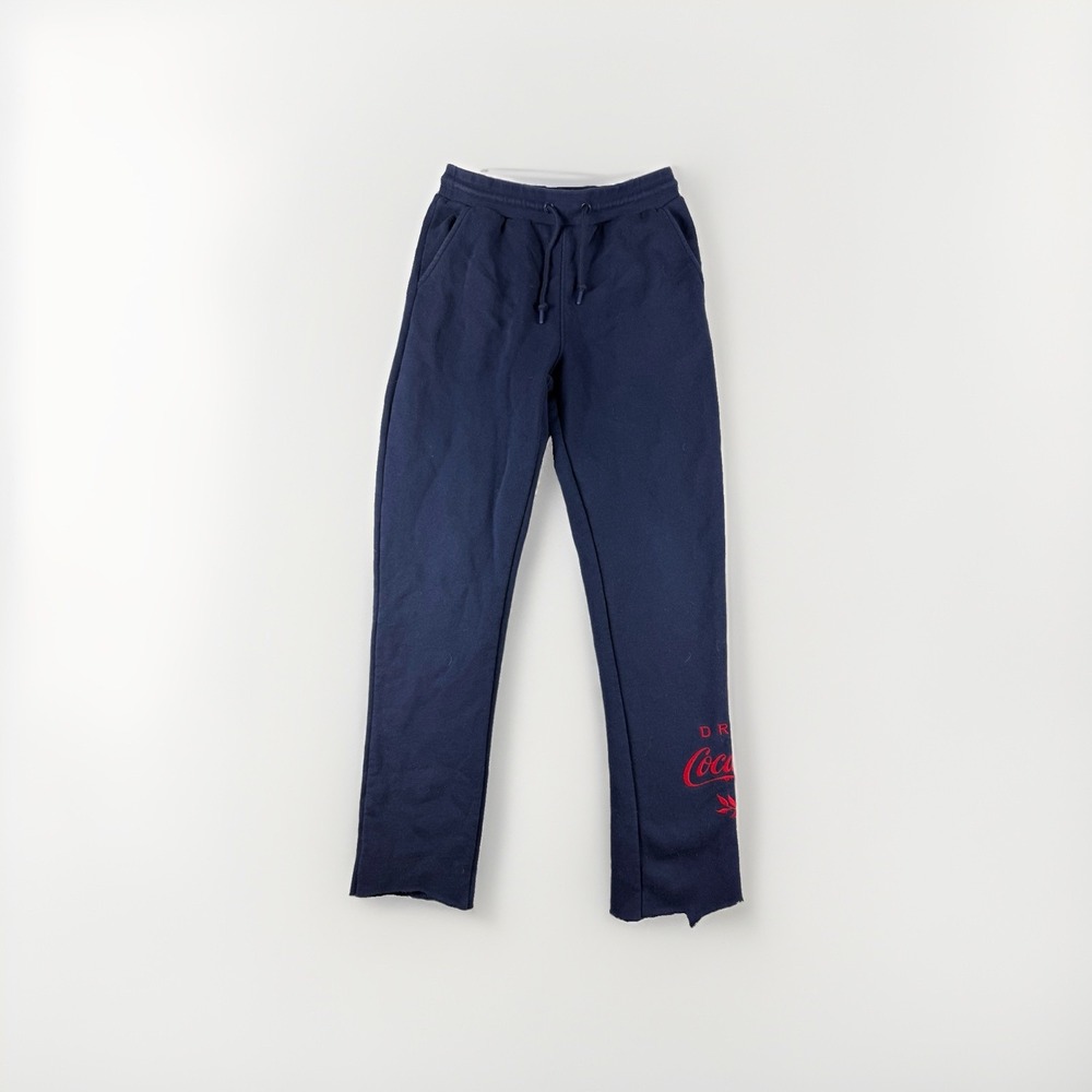 Staple x Coca Cola blue cut off sweatpants, drawstring, men's small